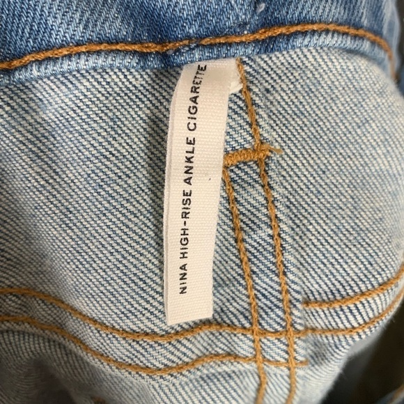 Rag & Bone Nina High Waist Ankle Cigarette Jeans Size 26 - Picture 8 of 10